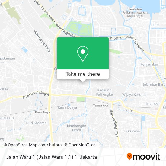 Jalan Waru 1 (Jalan Waru 1,1) 1 map