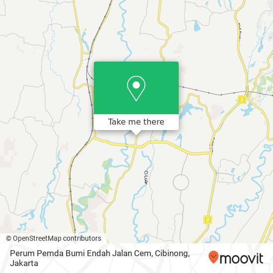 Perum Pemda Bumi Endah Jalan Cem, Cibinong map