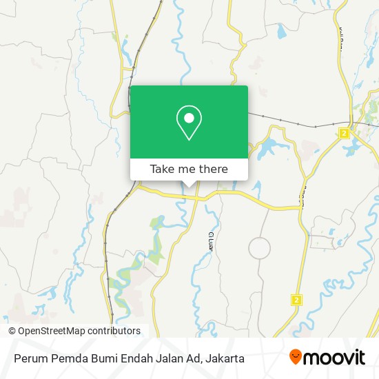 Perum Pemda Bumi Endah Jalan Ad map