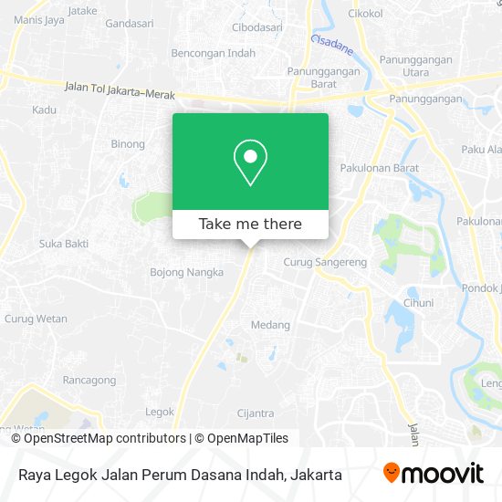 Raya Legok Jalan Perum Dasana Indah map