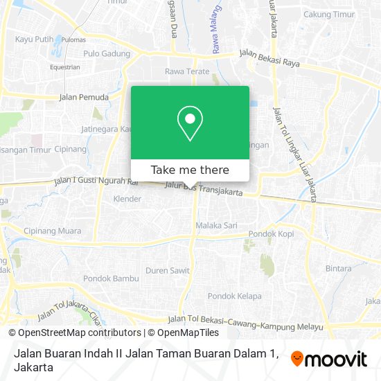 Jalan Buaran Indah II Jalan Taman Buaran Dalam 1 map