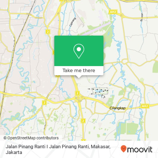 Jalan Pinang Ranti I Jalan Pinang Ranti, Makasar map