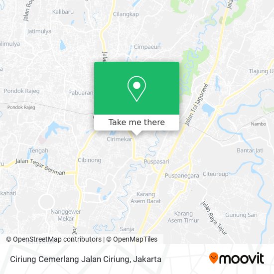Ciriung Cemerlang Jalan Ciriung map
