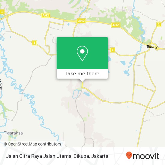 Jalan Citra Raya Jalan Utama, Cikupa map