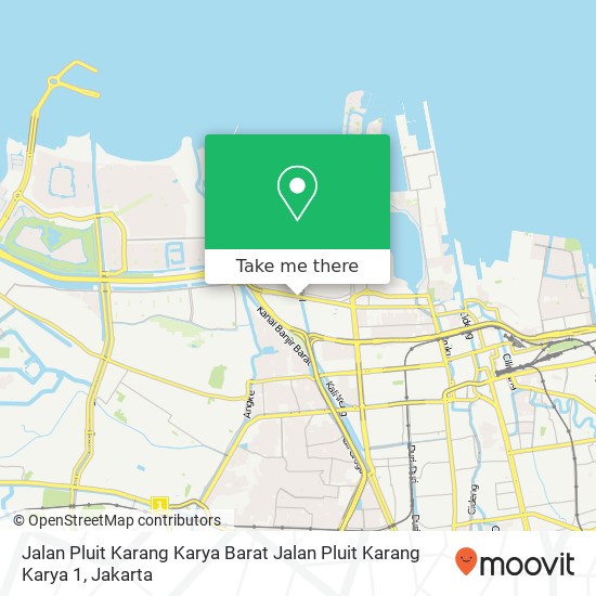 Jalan Pluit Karang Karya Barat Jalan Pluit Karang Karya 1 map