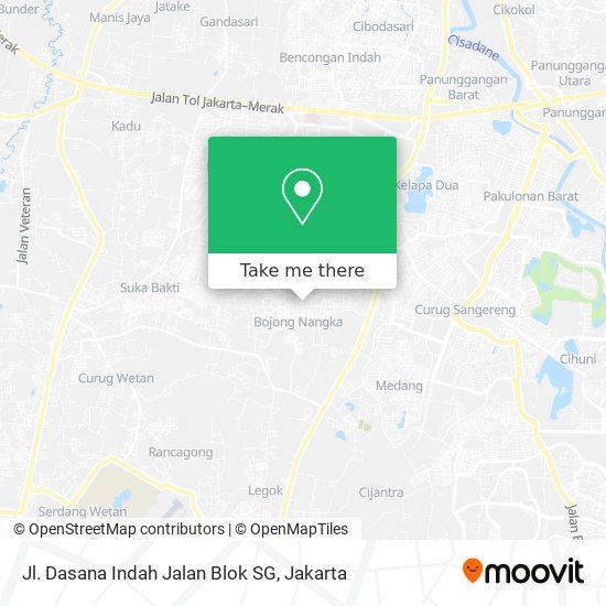 Jl. Dasana Indah Jalan Blok SG map