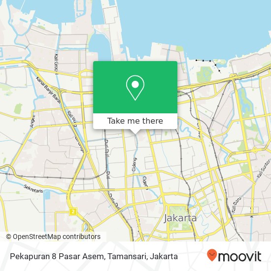 Pekapuran 8 Pasar Asem, Tamansari map