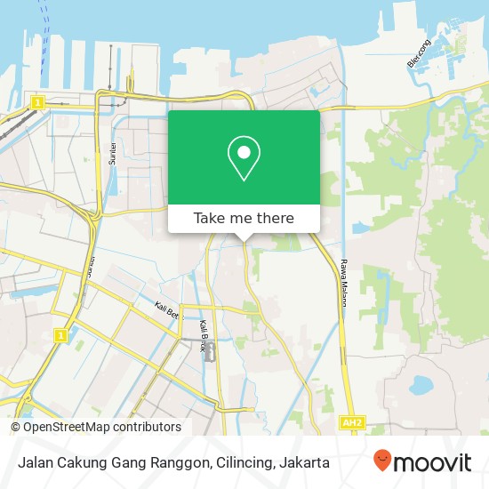 Jalan Cakung Gang Ranggon, Cilincing map