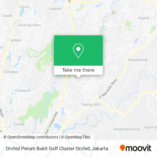 Orchid Perum Bukit Golf Cluster Orchid map