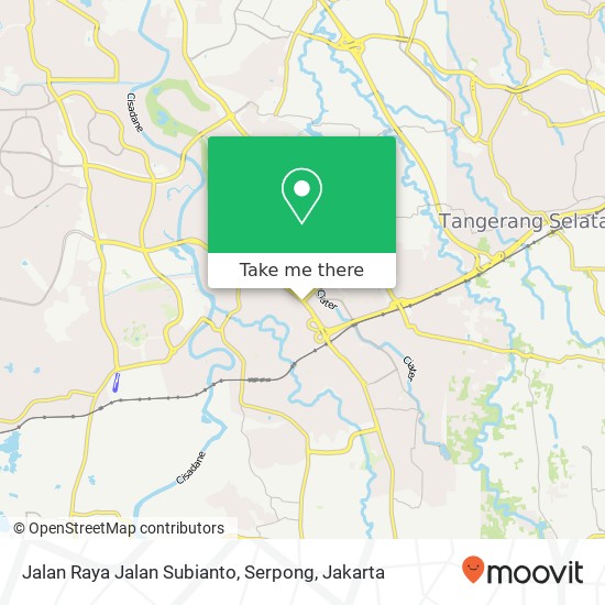 Jalan Raya Jalan Subianto, Serpong map