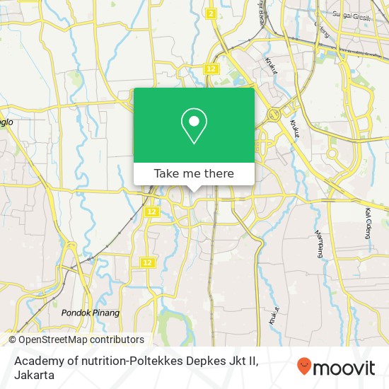 Academy of nutrition-Poltekkes Depkes Jkt II map