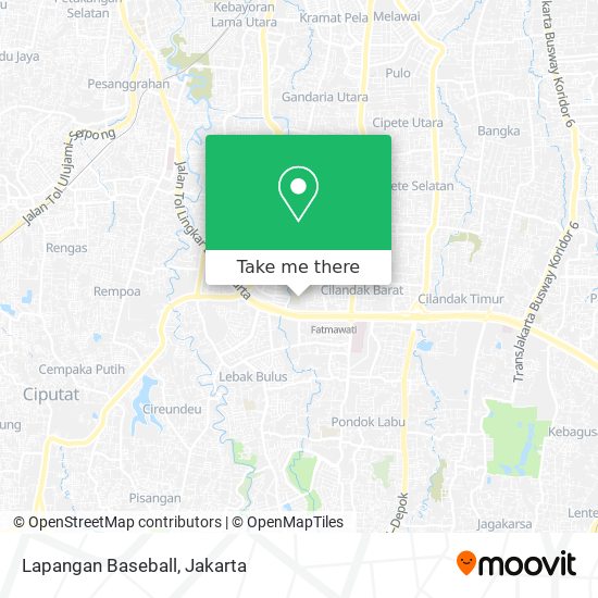 Lapangan Baseball map