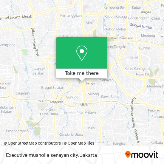 Executive musholla senayan city map