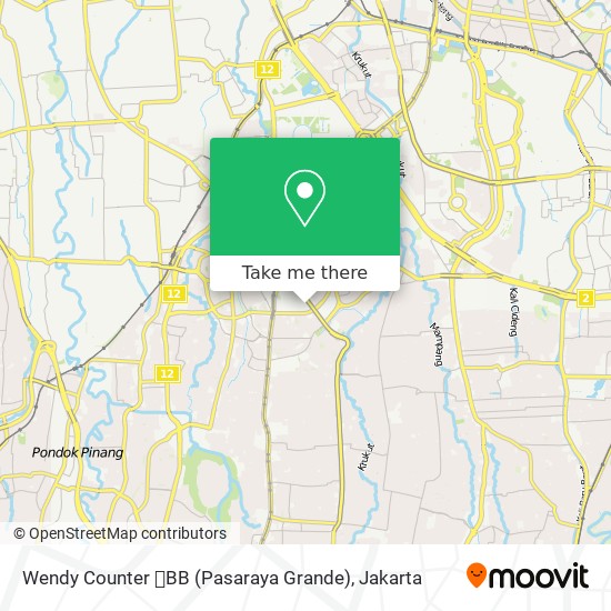 Wendy Counter BB (Pasaraya Grande) map