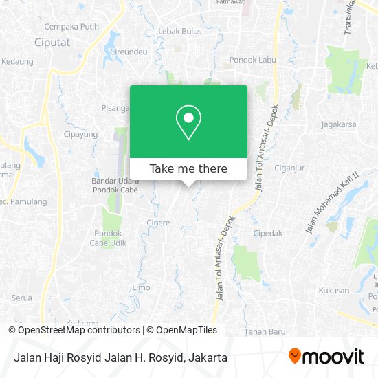 Jalan Haji Rosyid Jalan H. Rosyid map