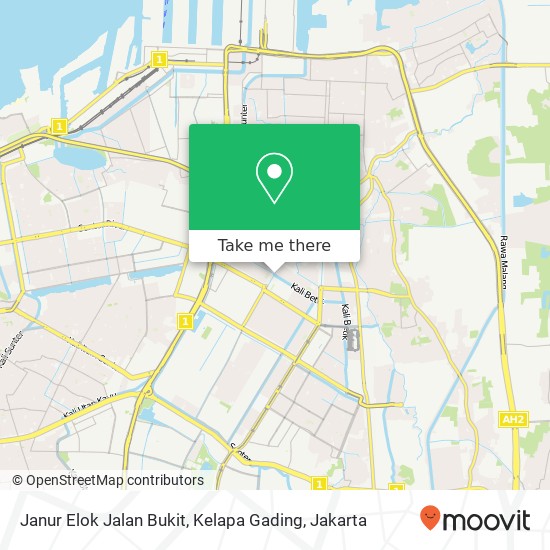 Janur Elok Jalan Bukit, Kelapa Gading map