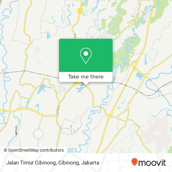 Jalan Timur Cibinong, Cibinong map