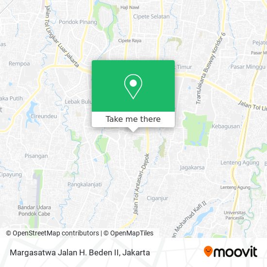 Margasatwa Jalan H. Beden II map