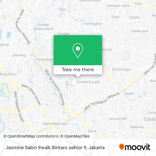 Jasmine Salon 9walk Bintaro sektor 9 map