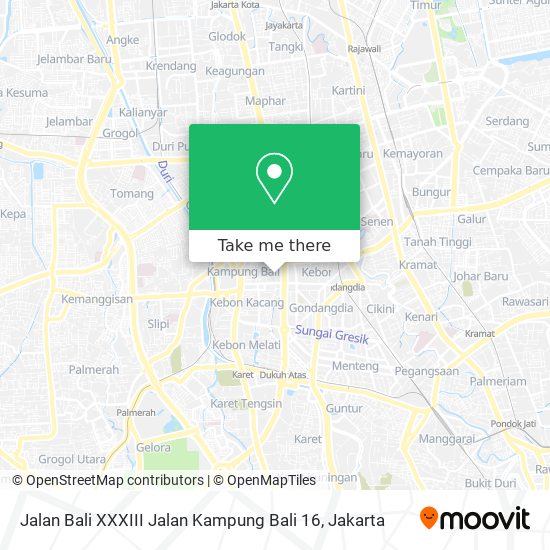 Jalan Bali XXXIII Jalan Kampung Bali 16 map