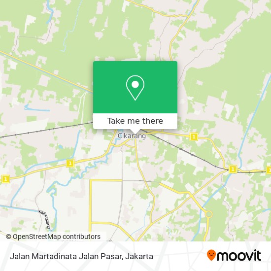 Jalan Martadinata Jalan Pasar map