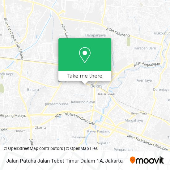 Jalan Patuha Jalan Tebet Timur Dalam 1A map