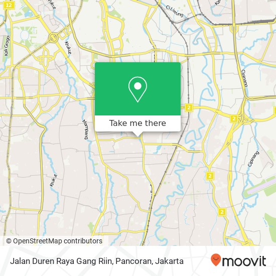 Jalan Duren Raya Gang Riin, Pancoran map