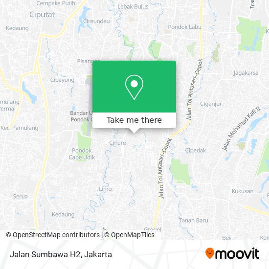 Jalan Sumbawa H2 map