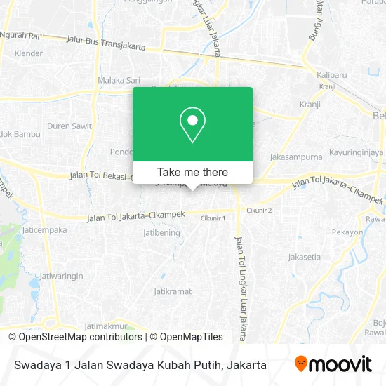 Swadaya 1 Jalan Swadaya Kubah Putih map