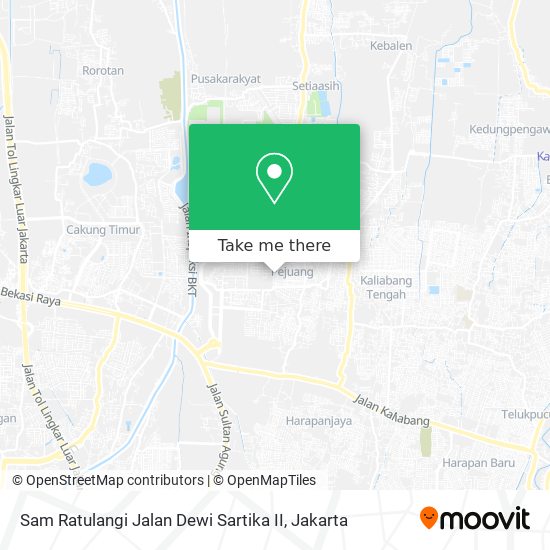 Sam Ratulangi Jalan Dewi Sartika II map