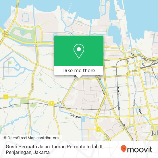 Gusti Permata Jalan Taman Permata Indah II, Penjaringan map