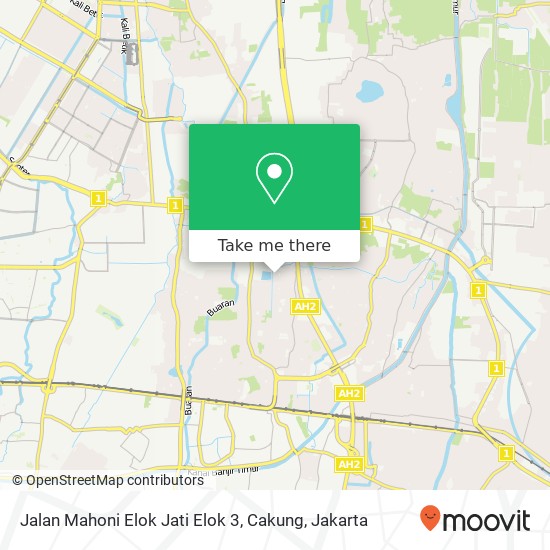 Jalan Mahoni Elok Jati Elok 3, Cakung map