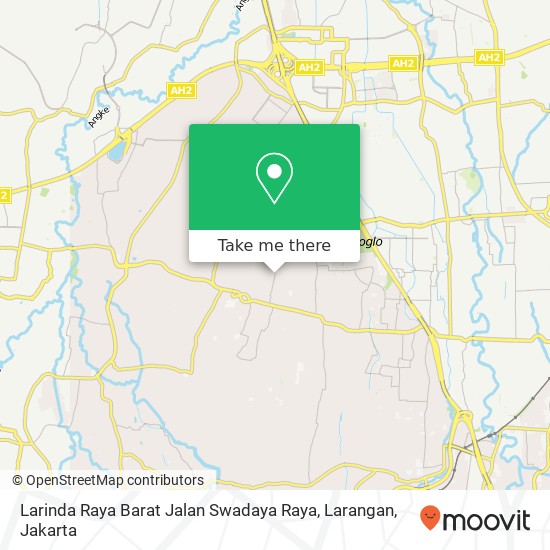 Larinda Raya Barat Jalan Swadaya Raya, Larangan map