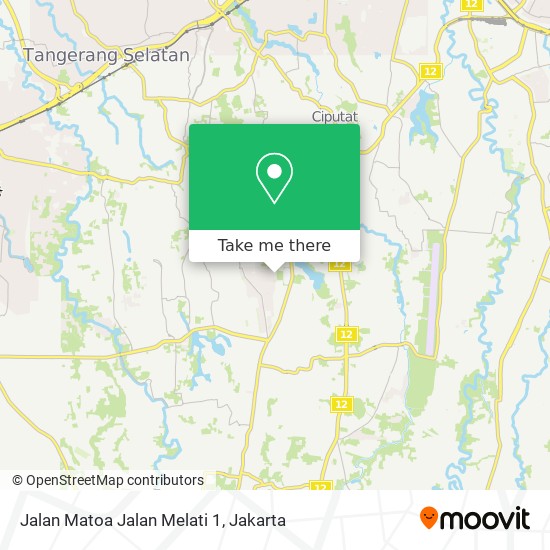 Jalan Matoa Jalan Melati 1 map