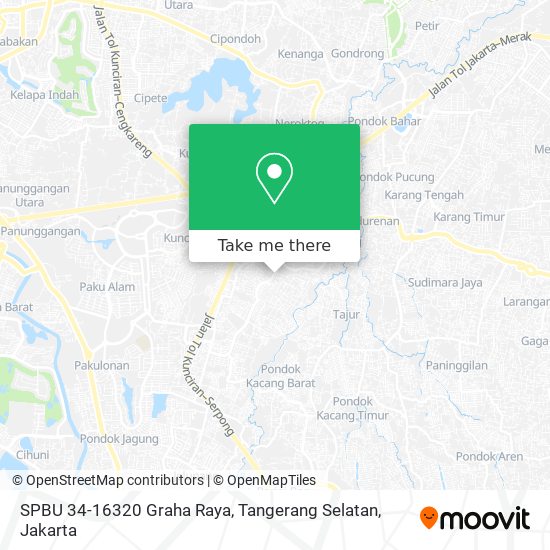 SPBU 34-16320 Graha Raya, Tangerang Selatan map