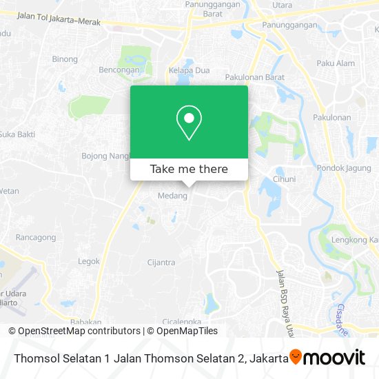 Thomsol Selatan 1 Jalan Thomson Selatan 2 map