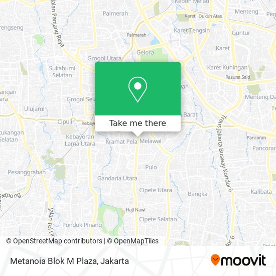 Metanoia Blok M Plaza map