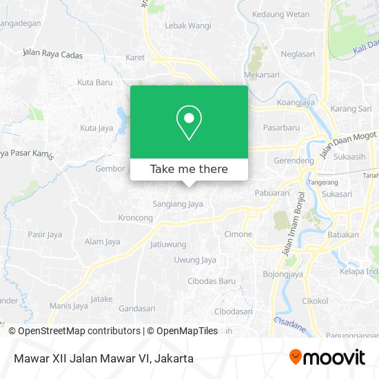 Mawar XII Jalan Mawar VI map