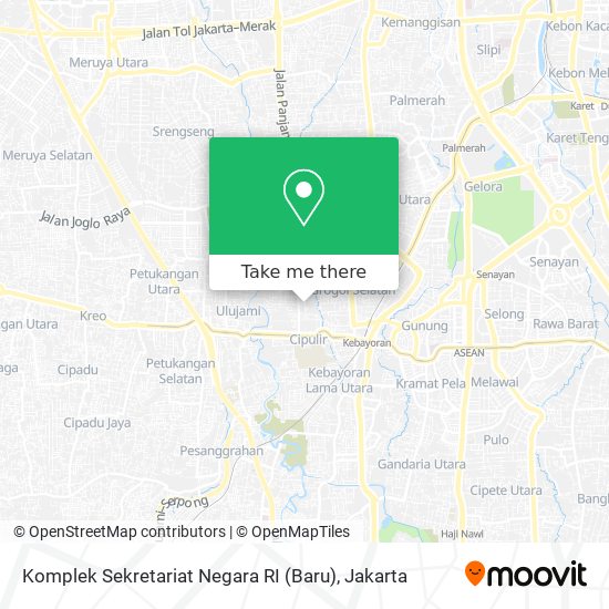 Komplek Sekretariat Negara RI (Baru) map
