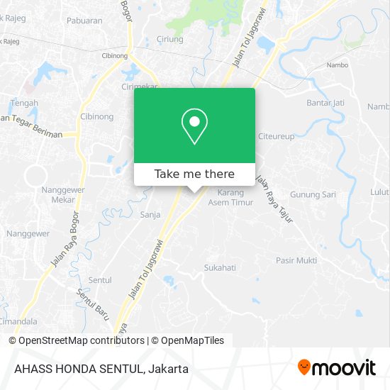 AHASS HONDA SENTUL map