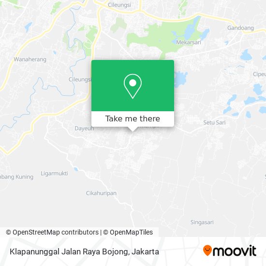 Klapanunggal Jalan Raya Bojong map