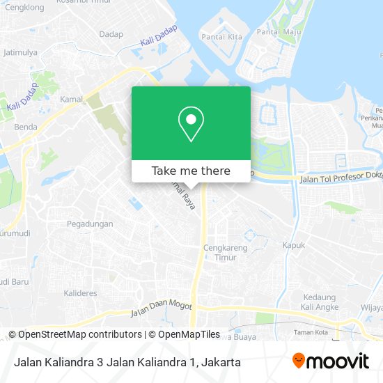 Jalan Kaliandra 3 Jalan Kaliandra 1 map