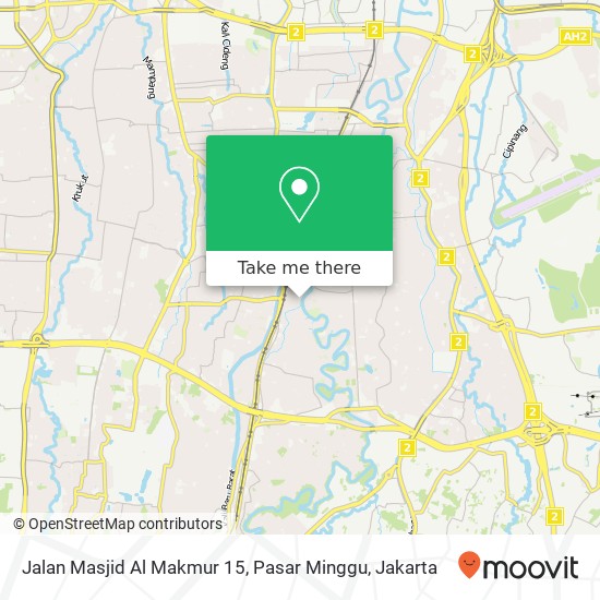 Jalan Masjid Al Makmur 15, Pasar Minggu map