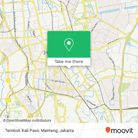 Tembok Kali Pasir, Menteng map