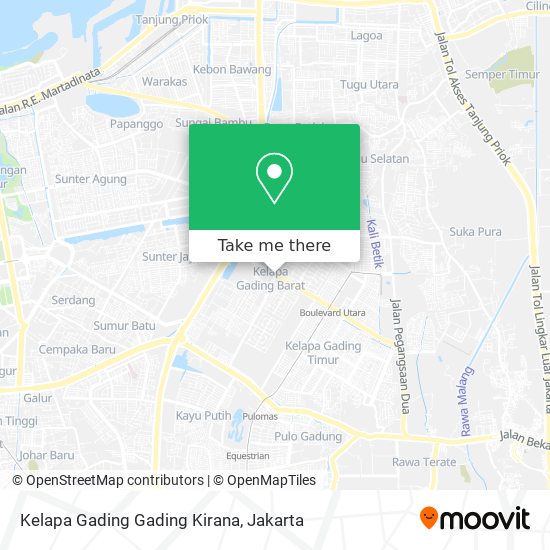 Kelapa Gading Gading Kirana map