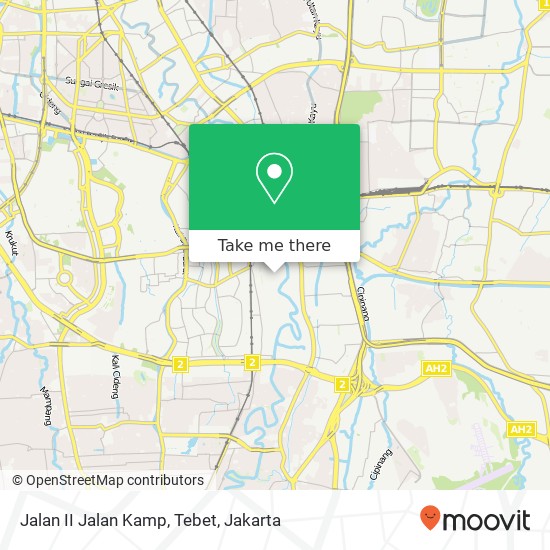 Jalan II Jalan Kamp, Tebet map