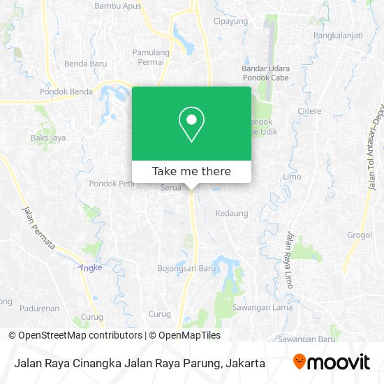 Jalan Raya Cinangka Jalan Raya Parung map