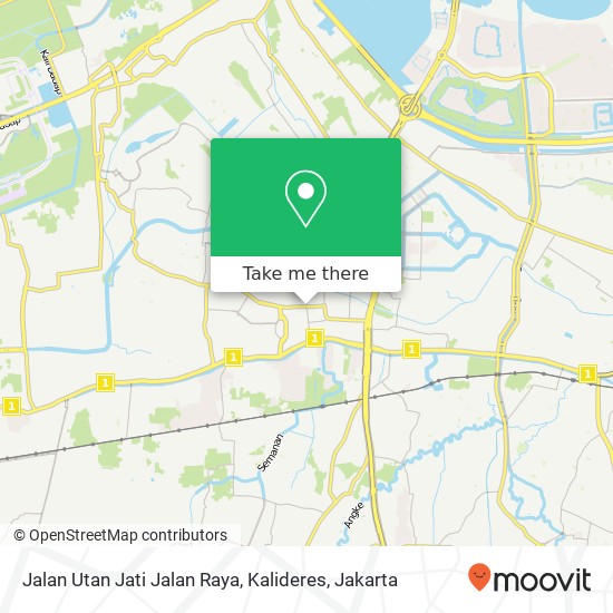 Jalan Utan Jati Jalan Raya, Kalideres map