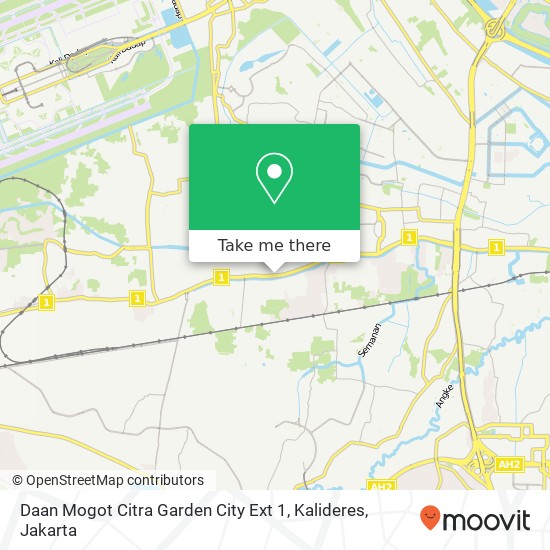 Daan Mogot Citra Garden City Ext 1, Kalideres map