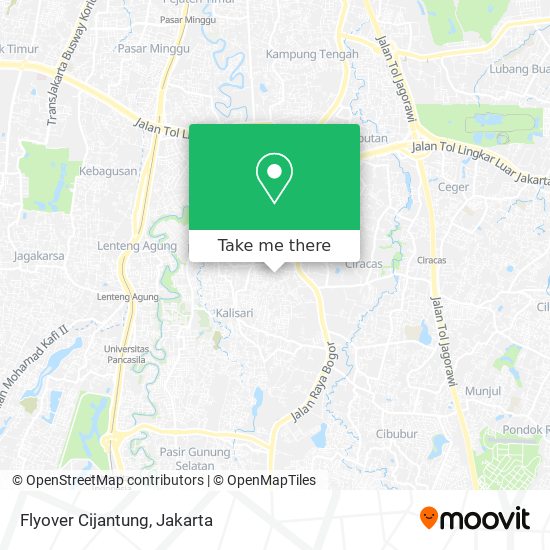 Flyover Cijantung map